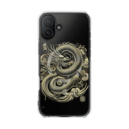 Golden Dragon of Prosperity-Magnetic Clear Impact Case