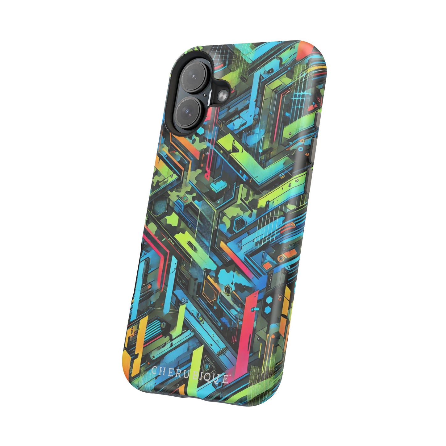 Neon Circuitry Maze-MagSafe Tough Cases