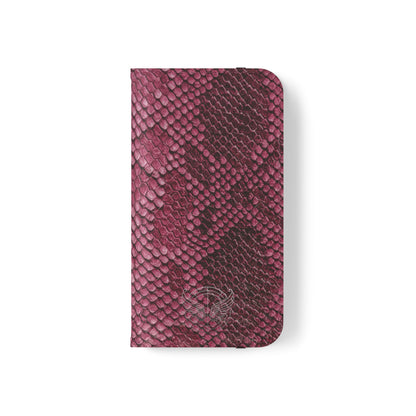 Pink Snake Skin- iPhone Flip Case