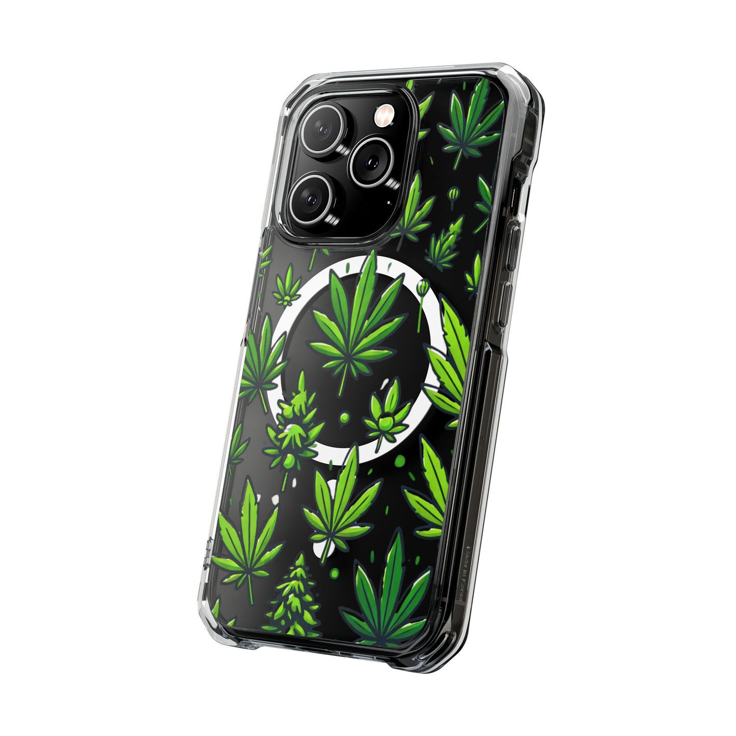 Cannabis Burst-Magnetic Clear Impact Case