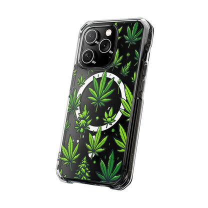 Cannabis Burst-Magnetic Clear Impact Case