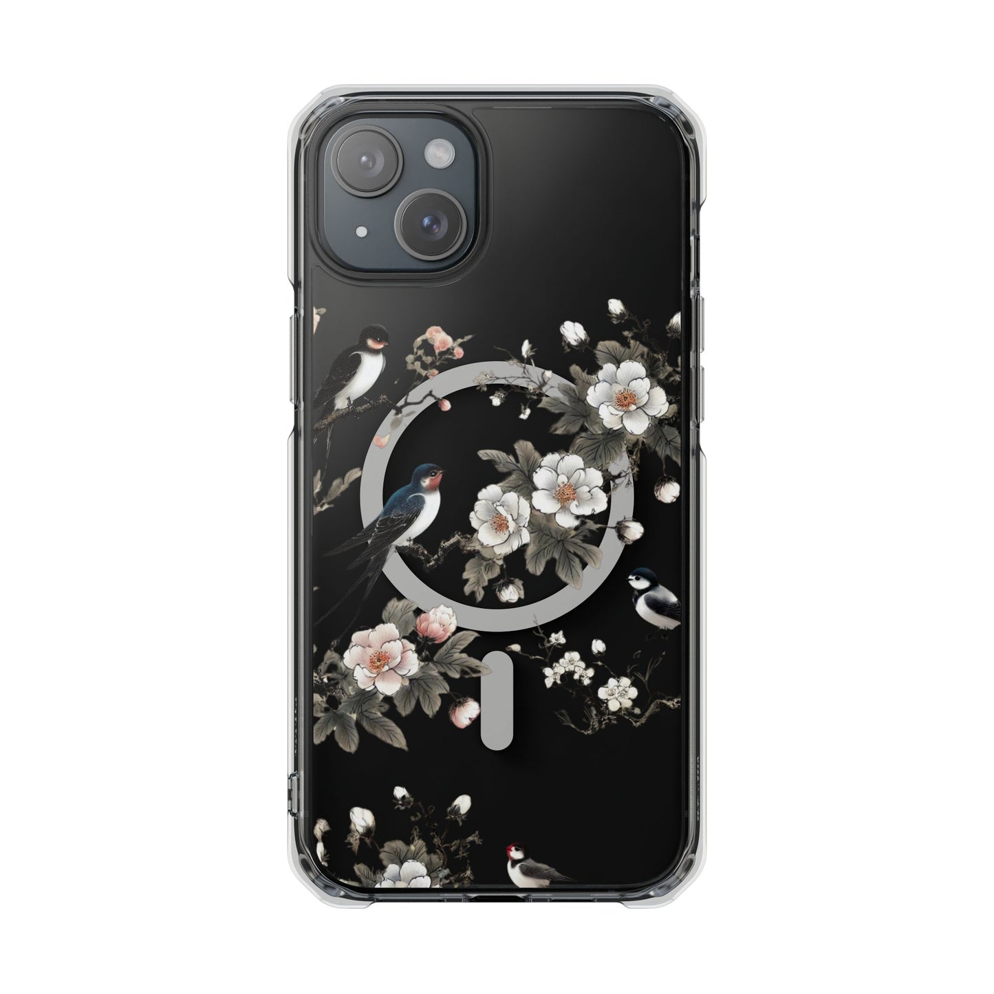 Swallows and Blossoms-Magnetic Clear Impact Case