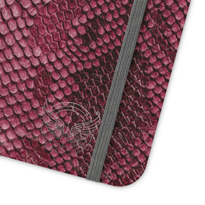 Pink Snake Skin- iPhone Flip Case