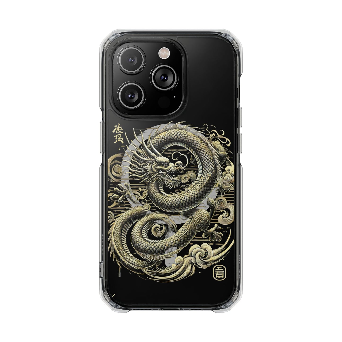 Golden Dragon of Prosperity-Magnetic Clear Impact Case