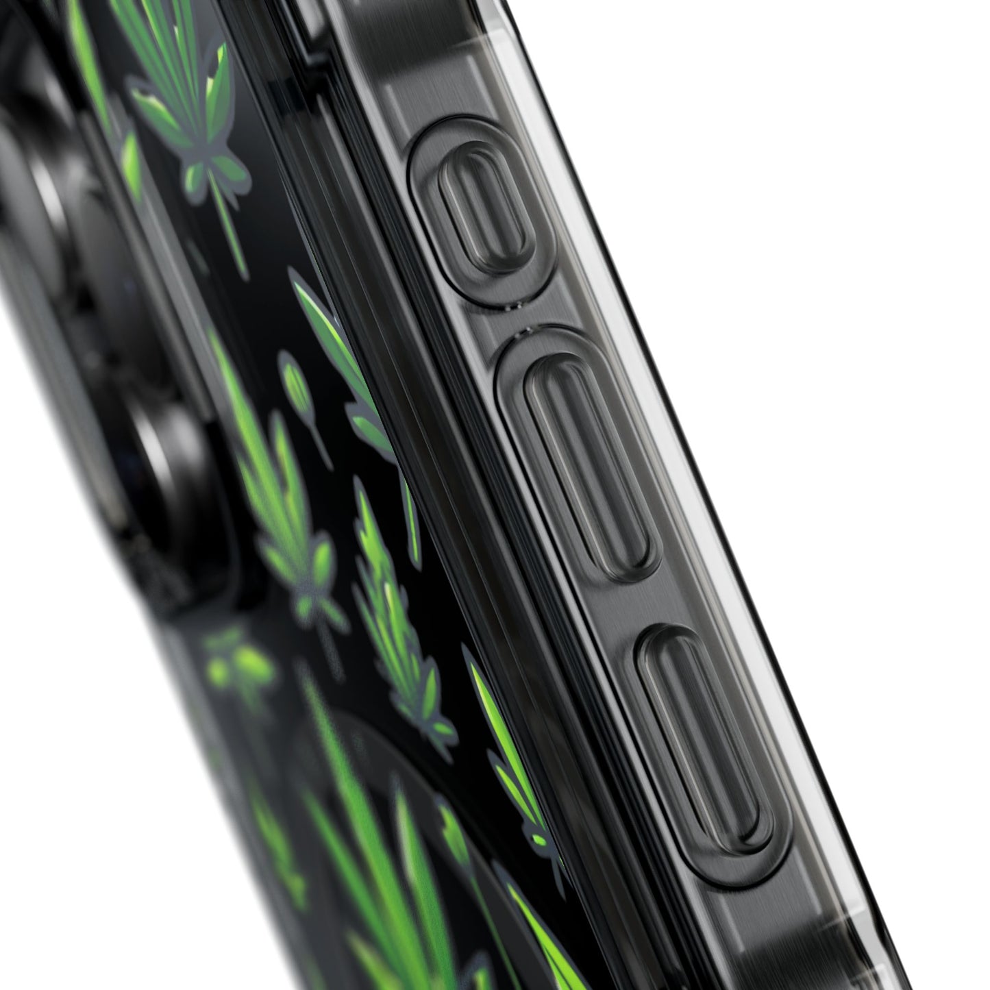 Cannabis Burst-Magnetic Clear Impact Case