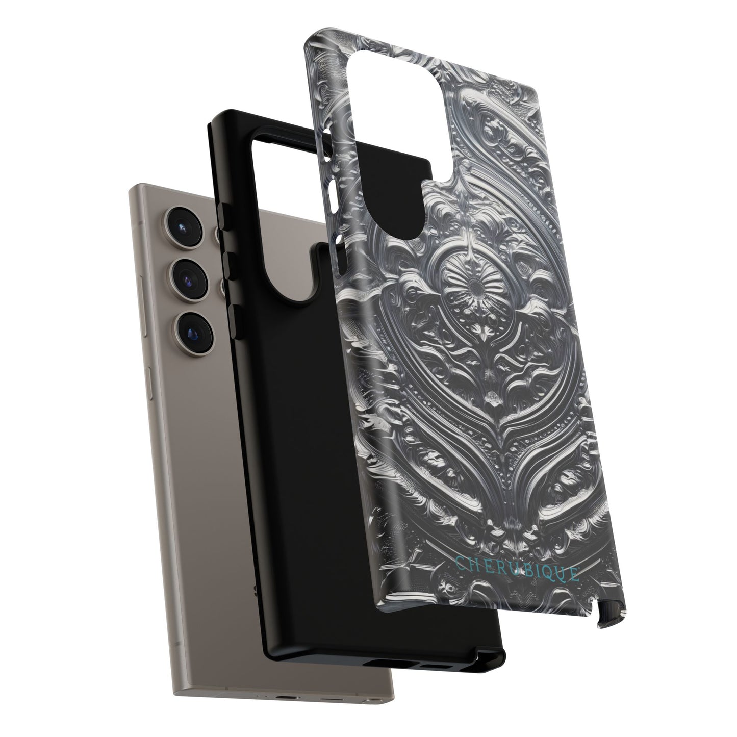 Silver Ornate Filigree-Samsung Galaxy