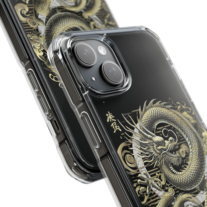 Golden Dragon of Prosperity-Magnetic Clear Impact Case