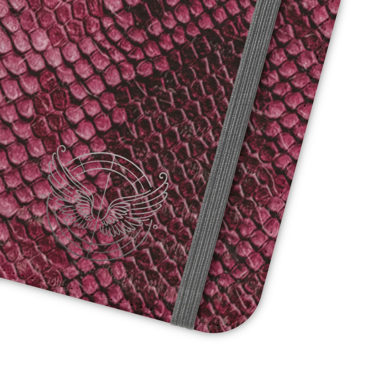 Pink Snake Skin- iPhone Flip Case