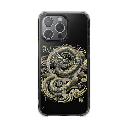 Golden Dragon of Prosperity-Magnetic Clear Impact Case