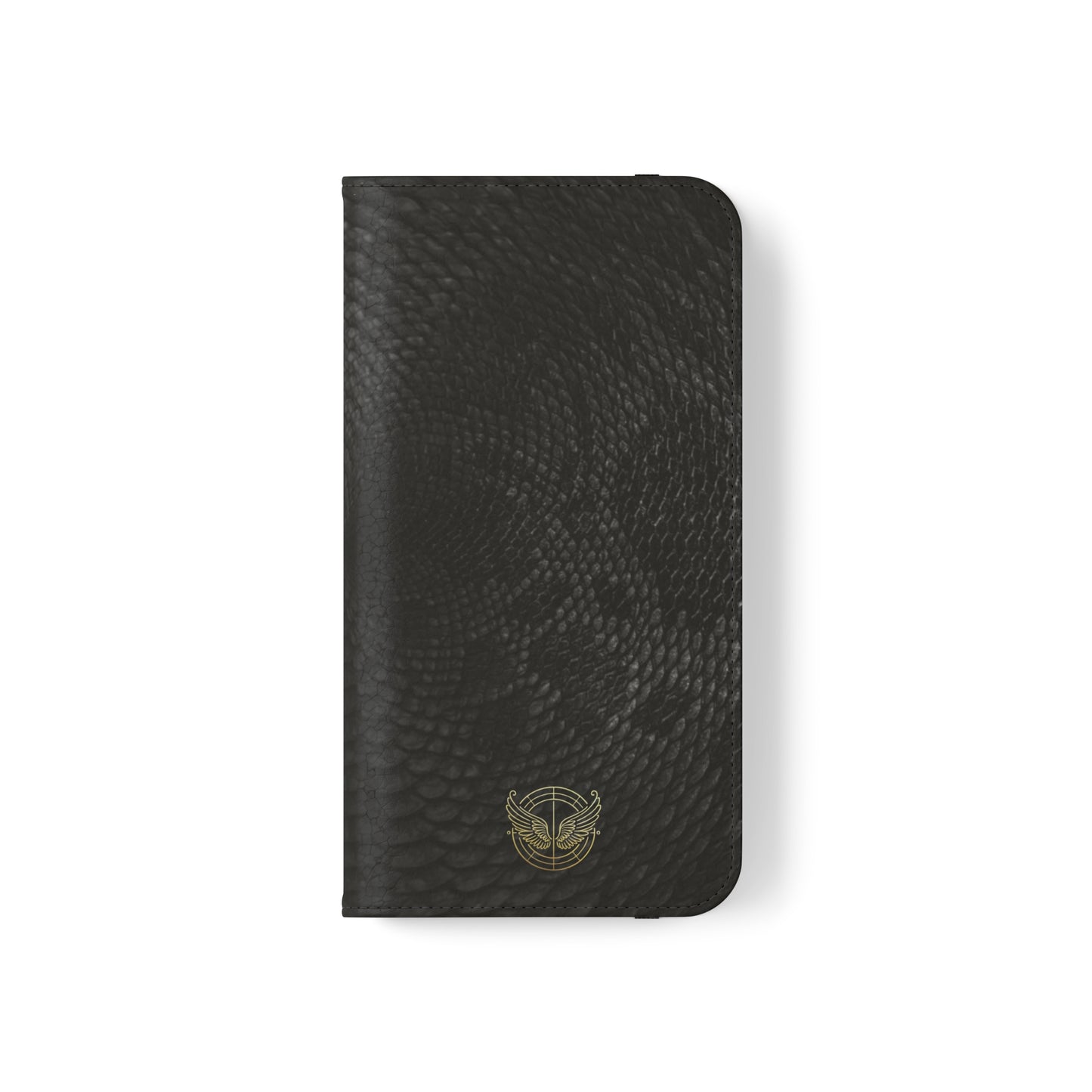 Black Snake Skin- iPhone Flip Case