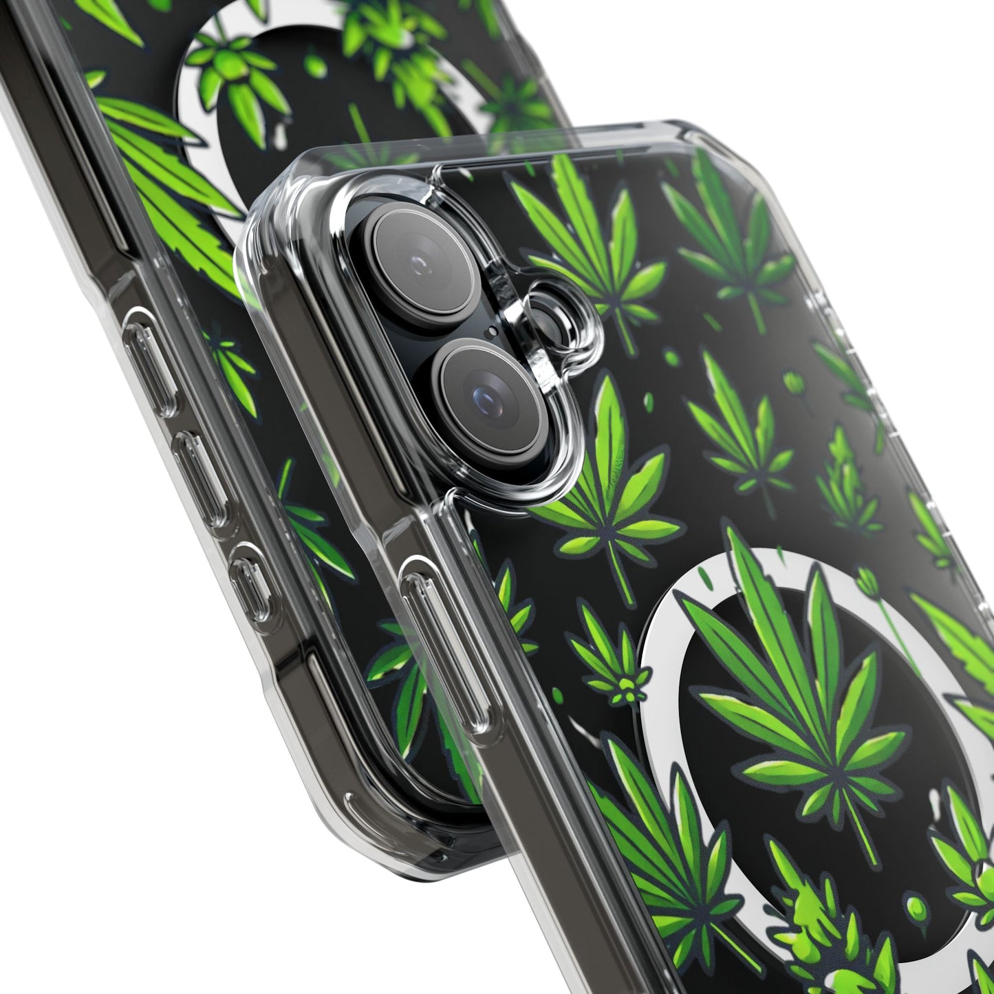 Cannabis Burst-Magnetic Clear Impact Case