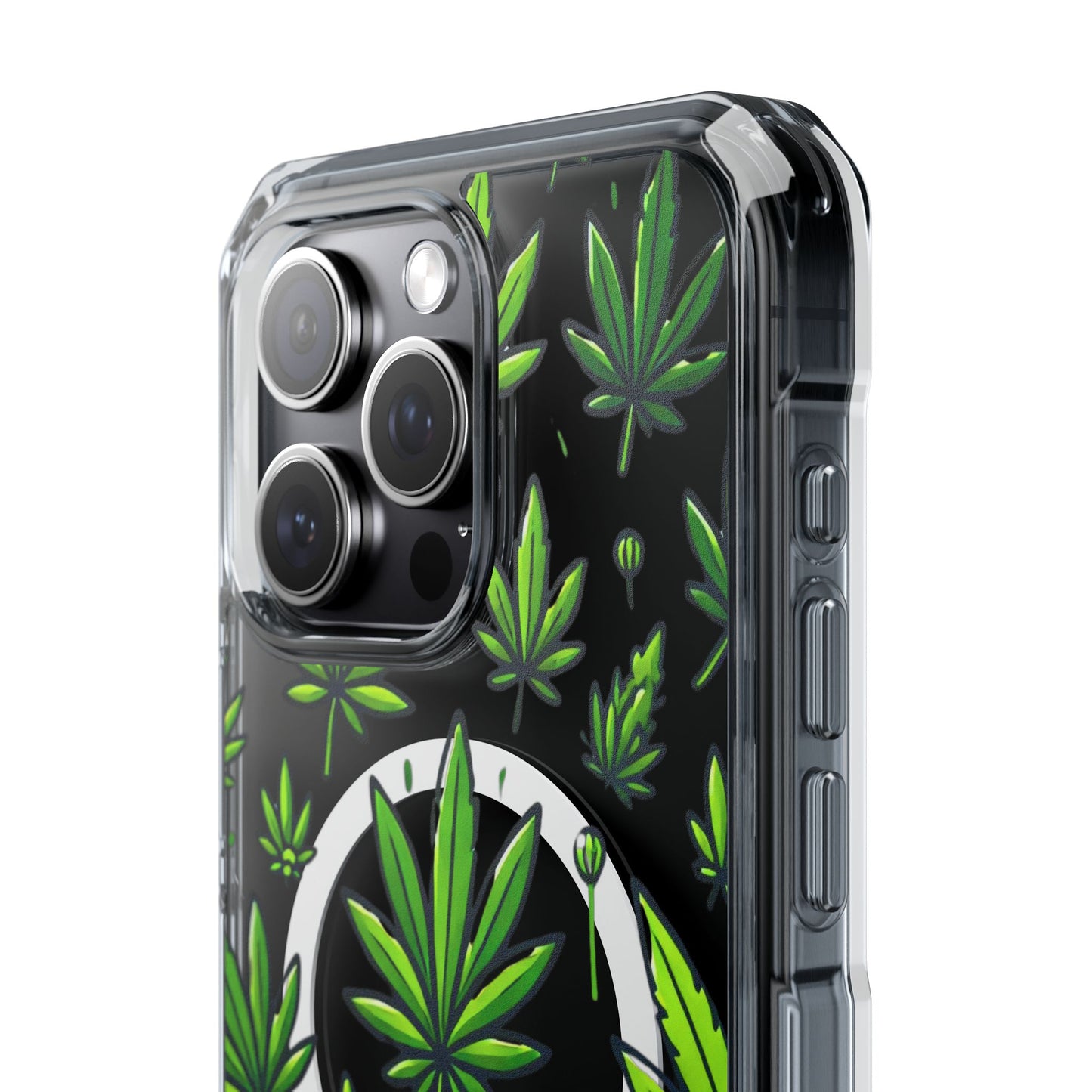 Cannabis Burst-Magnetic Clear Impact Case