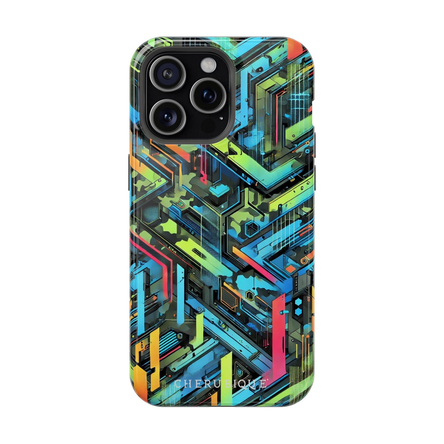 Neon Circuitry Maze-MagSafe Tough Cases