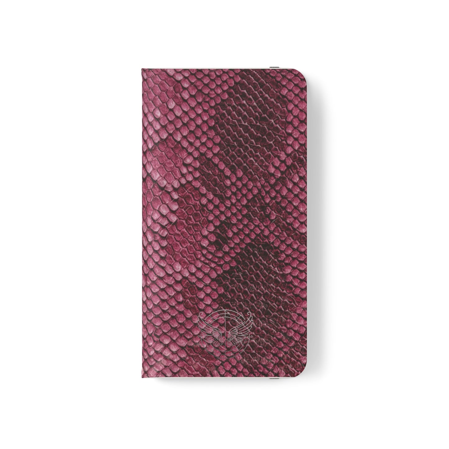 Pink Snake Skin-Samsung Flip Case