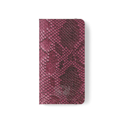 Pink Snake Skin-Samsung Flip Case