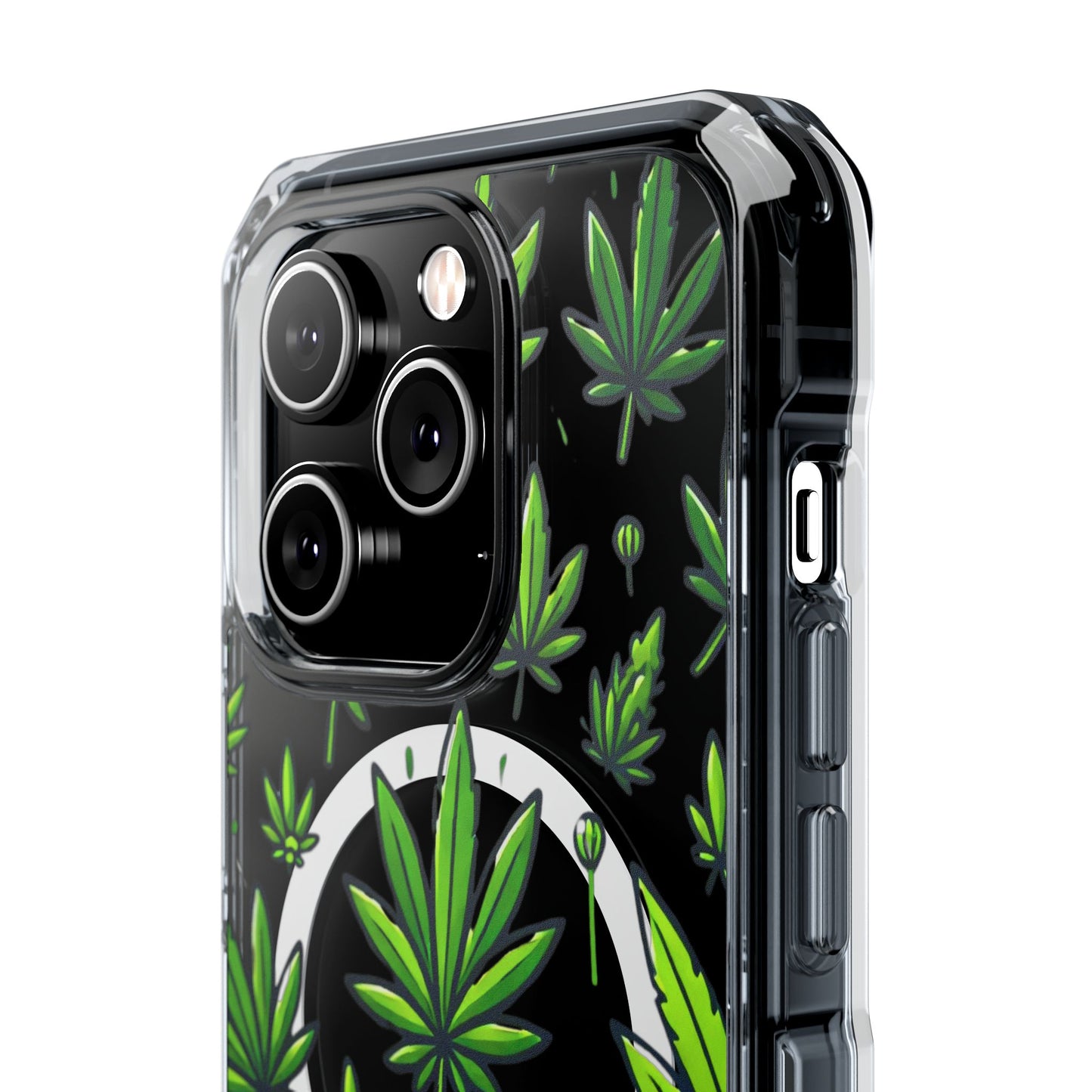 Cannabis Burst-Magnetic Clear Impact Case