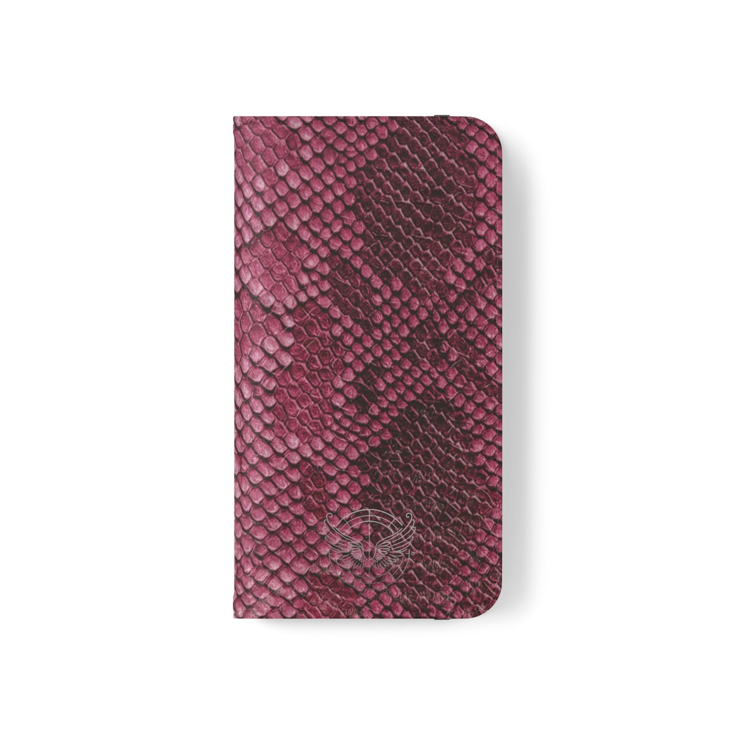 Pink Snake Skin- iPhone Flip Case