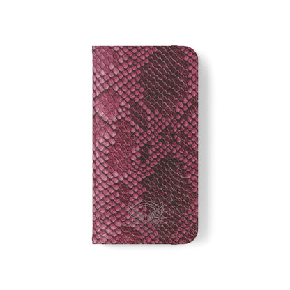 Pink Snake Skin- iPhone Flip Case