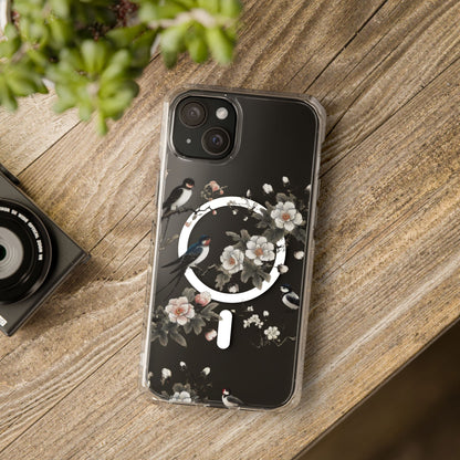 Swallows and Blossoms-Magnetic Clear Impact Case