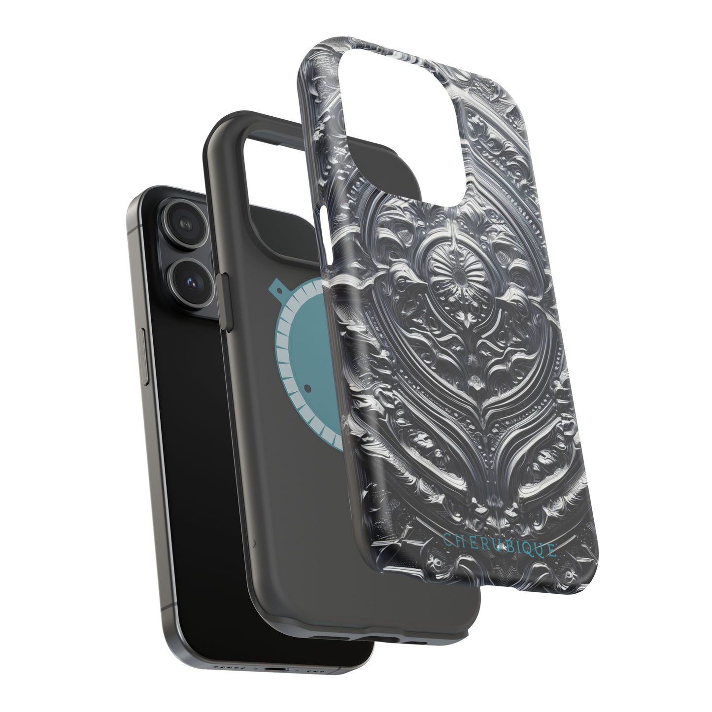 Silver Ornate Filigree-MagSafe Tough Cases