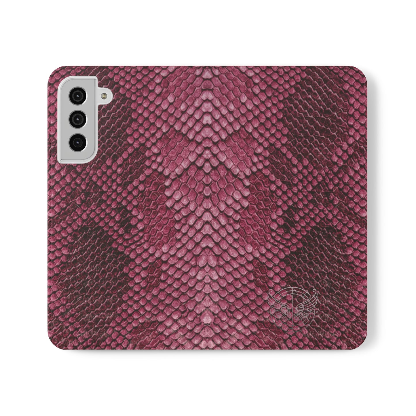 Pink Snake Skin-Samsung Flip Case