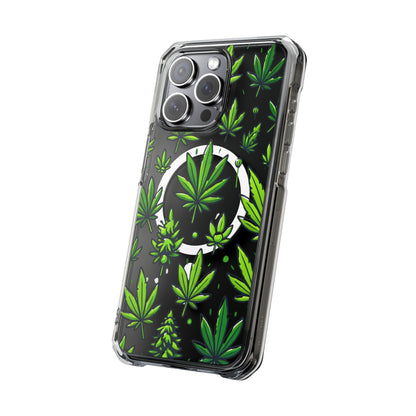 Cannabis Burst-Magnetic Clear Impact Case