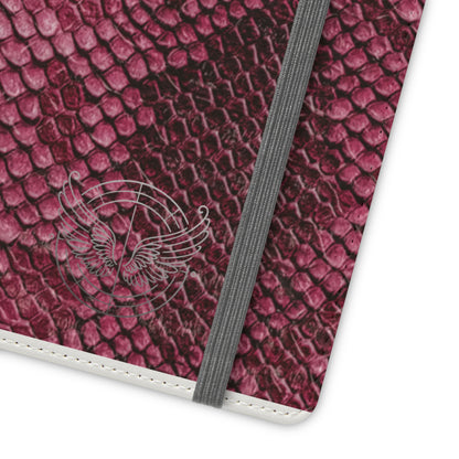 Pink Snake Skin-Samsung Flip Case