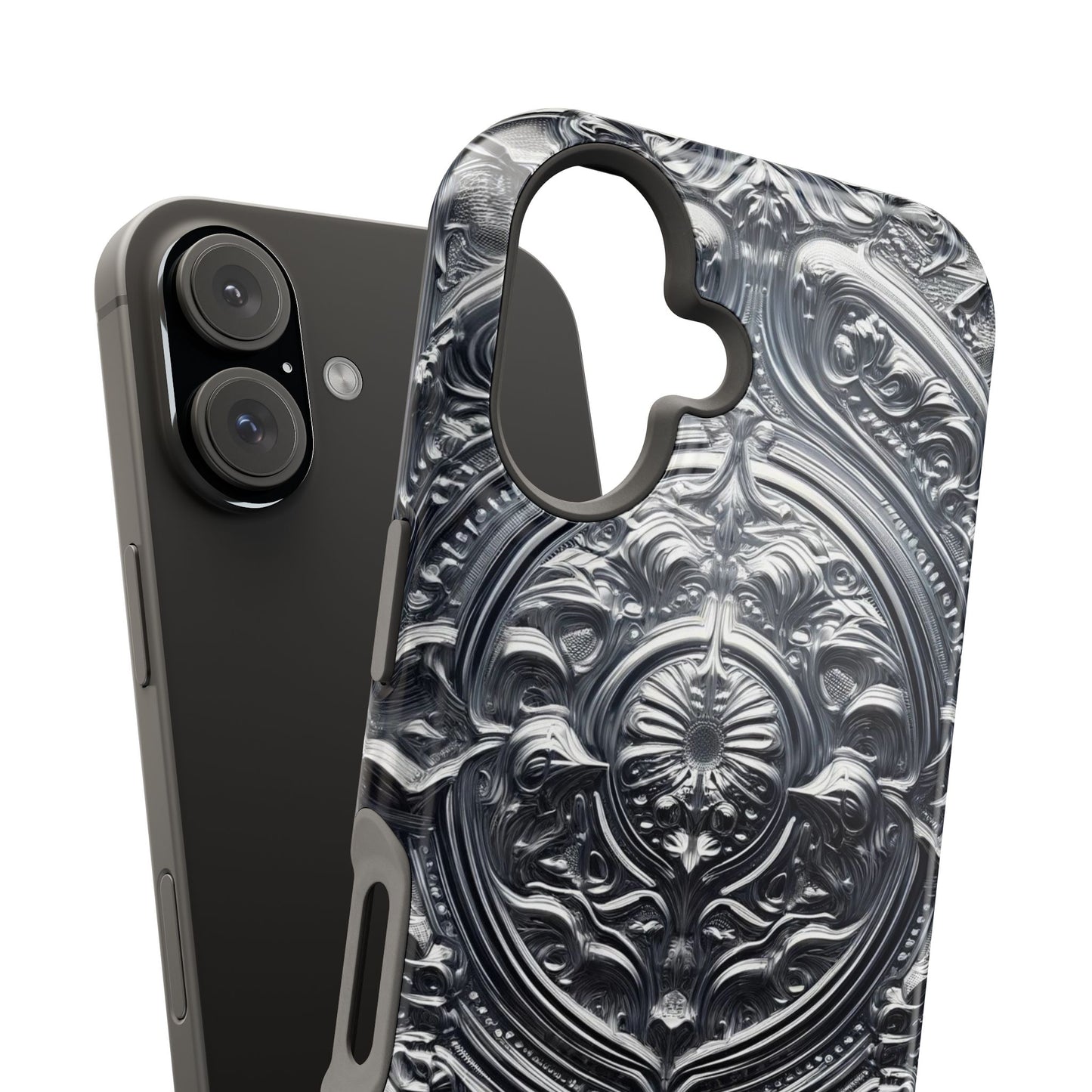 Silver Ornate Filigree-MagSafe Tough Cases