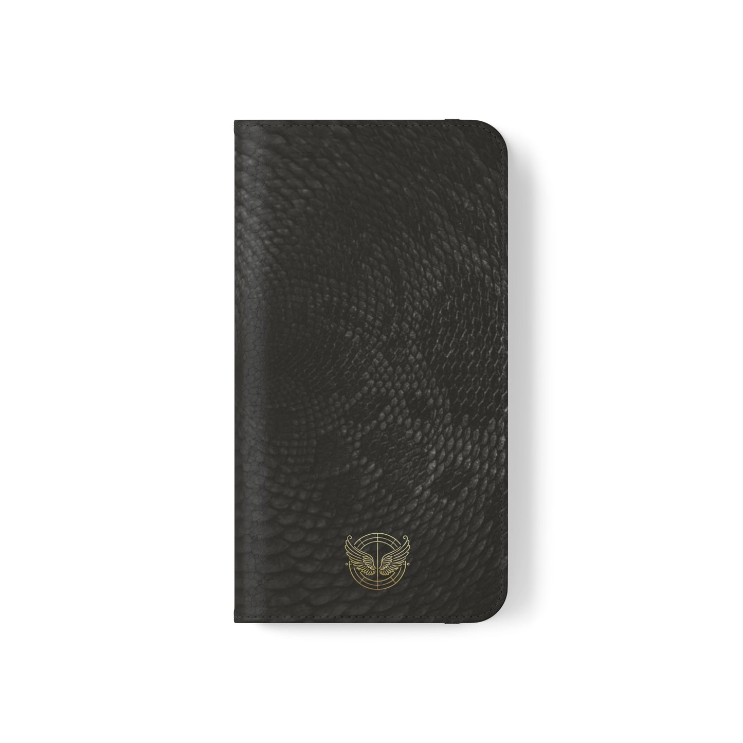 Black Snake Skin- iPhone Flip Case