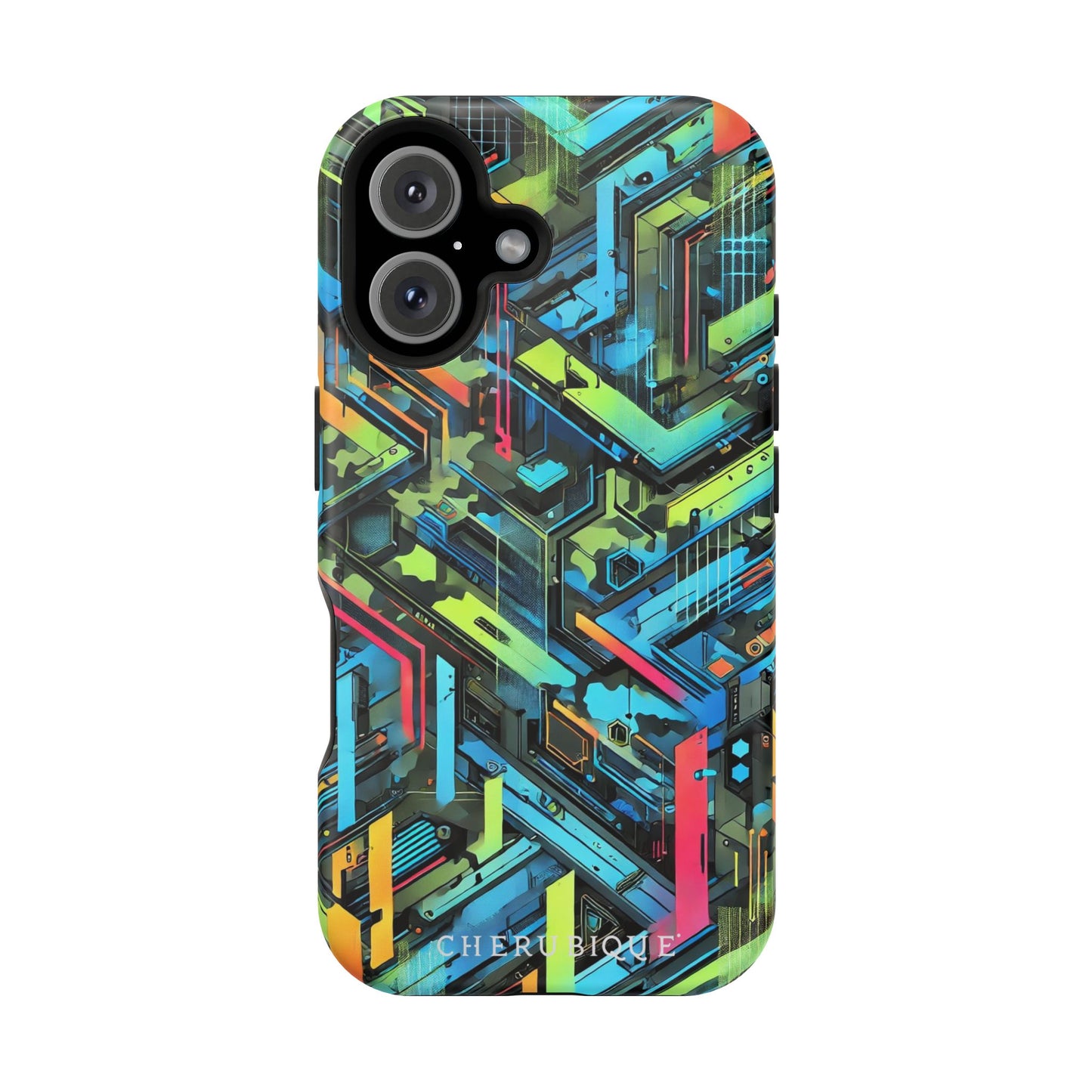 Neon Circuitry Maze-MagSafe Tough Cases