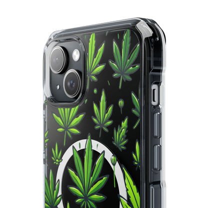 Cannabis Burst-Magnetic Clear Impact Case