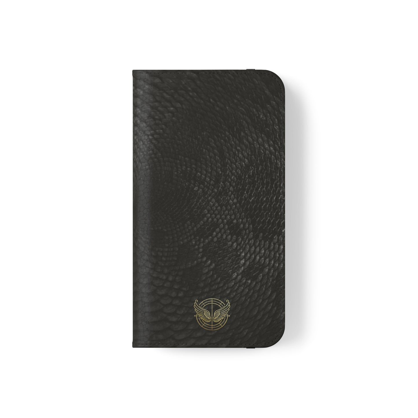 Black Snake Skin- iPhone Flip Case