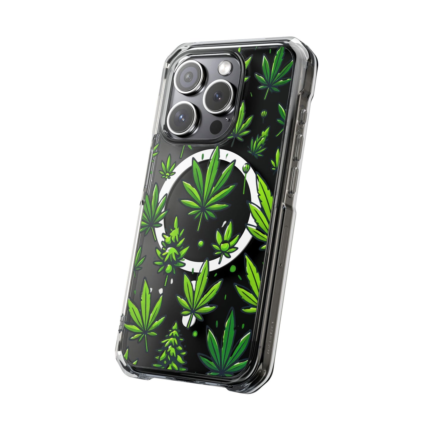 Cannabis Burst-Magnetic Clear Impact Case