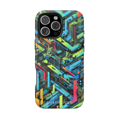 Neon Circuitry Maze-MagSafe Tough Cases