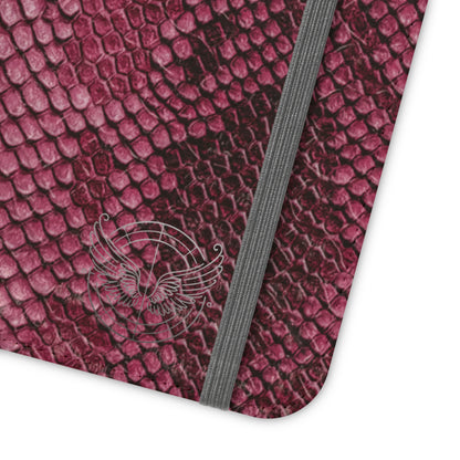 Pink Snake Skin- iPhone Flip Case