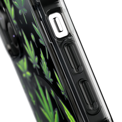 Cannabis Burst-Magnetic Clear Impact Case