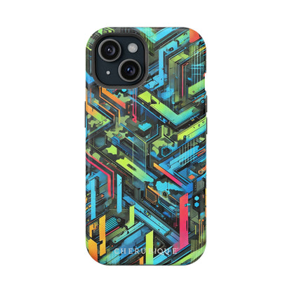 Neon Circuitry Maze-MagSafe Tough Cases