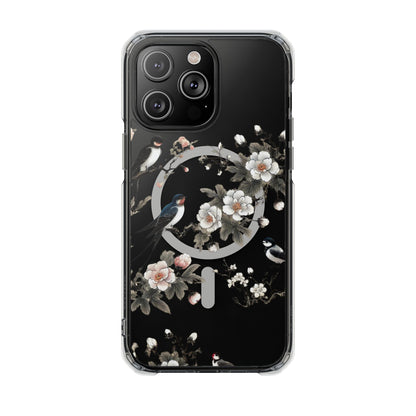 Swallows and Blossoms-Magnetic Clear Impact Case