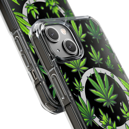 Cannabis Burst-Magnetic Clear Impact Case