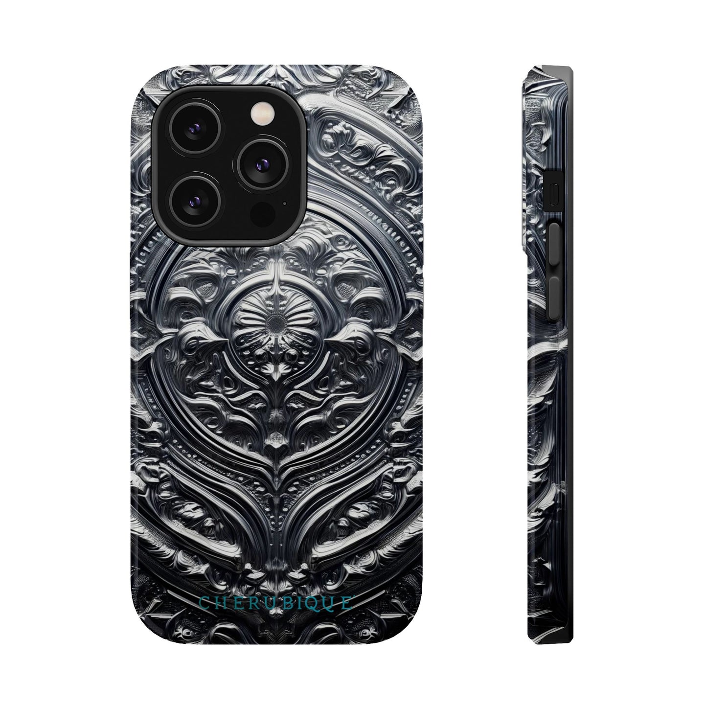 Silver Ornate Filigree-MagSafe Tough Cases