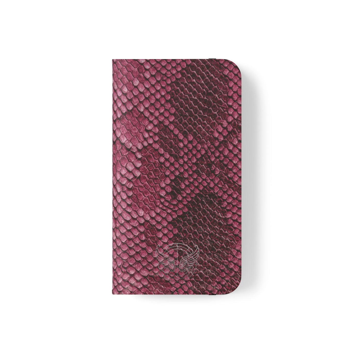 Pink Snake Skin- iPhone Flip Case