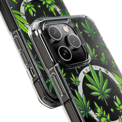 Cannabis Burst-Magnetic Clear Impact Case