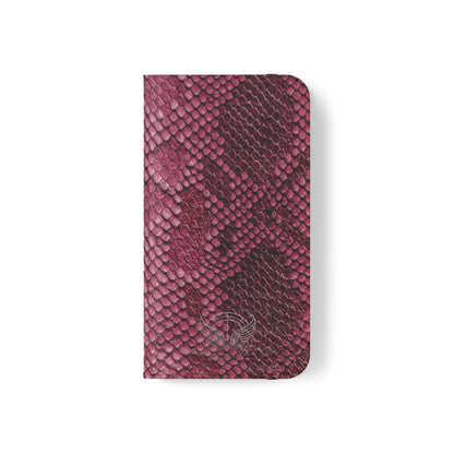 Pink Snake Skin- iPhone Flip Case