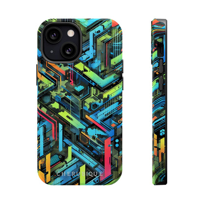 Neon Circuitry Maze-MagSafe Tough Cases