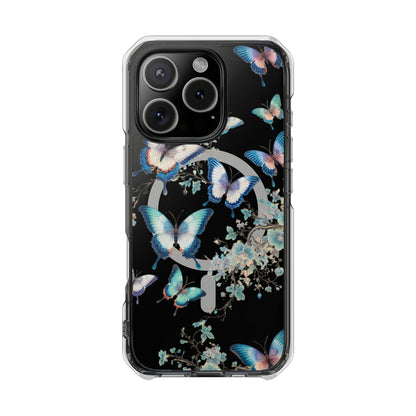 Azure Butterfly Waltz-Magnetic Clear Impact Case