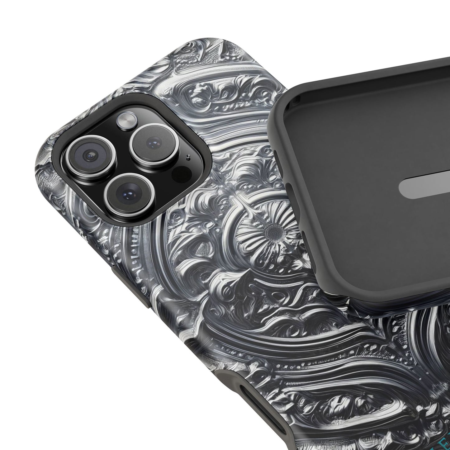 Silver Ornate Filigree-MagSafe Tough Cases