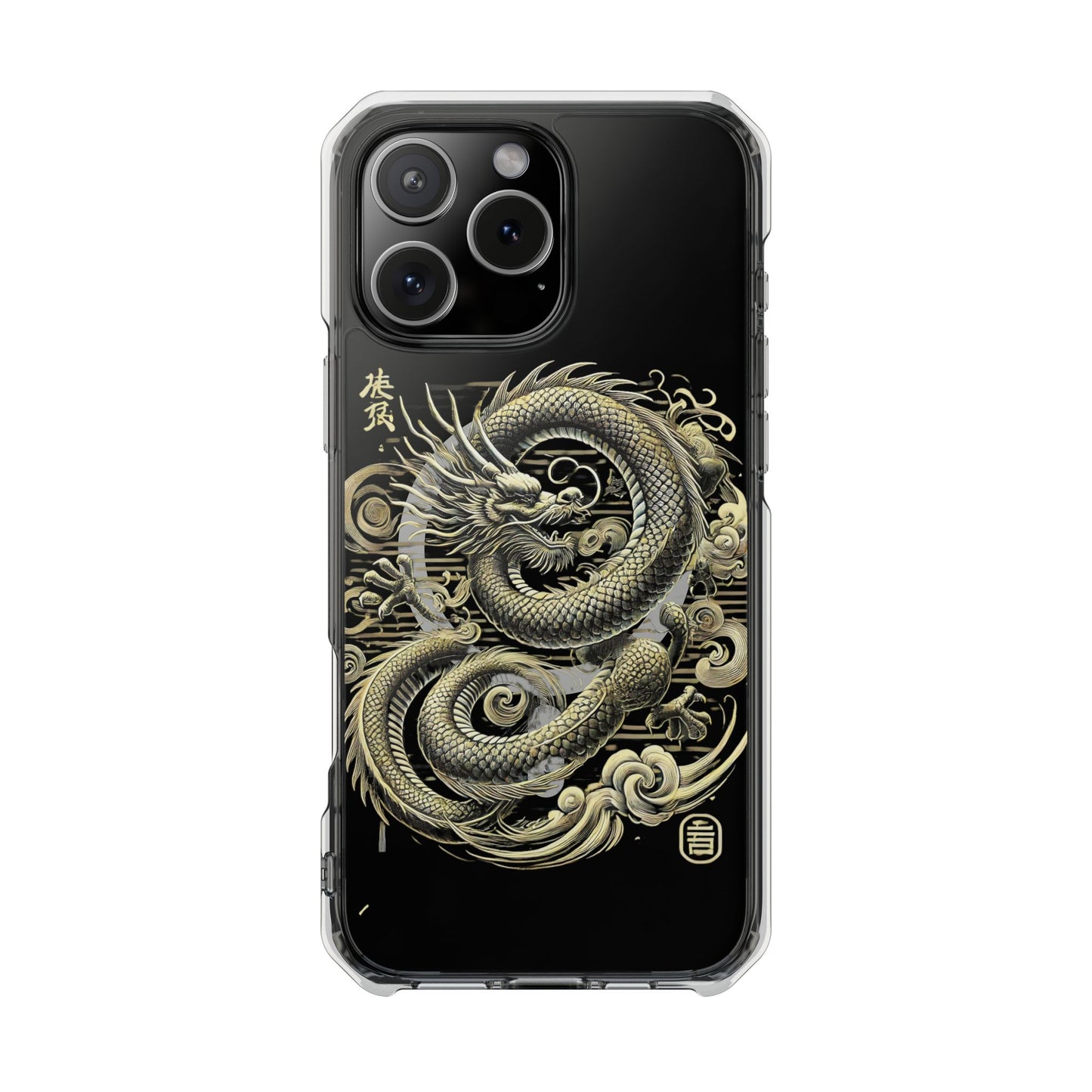 Golden Dragon of Prosperity-Magnetic Clear Impact Case