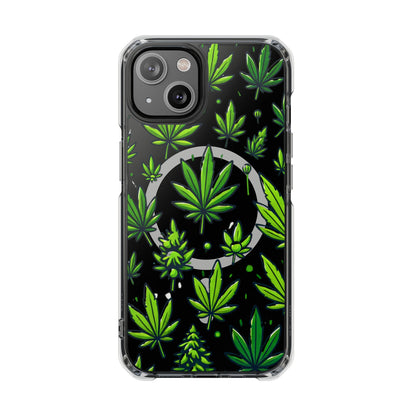 Cannabis Burst-Magnetic Clear Impact Case