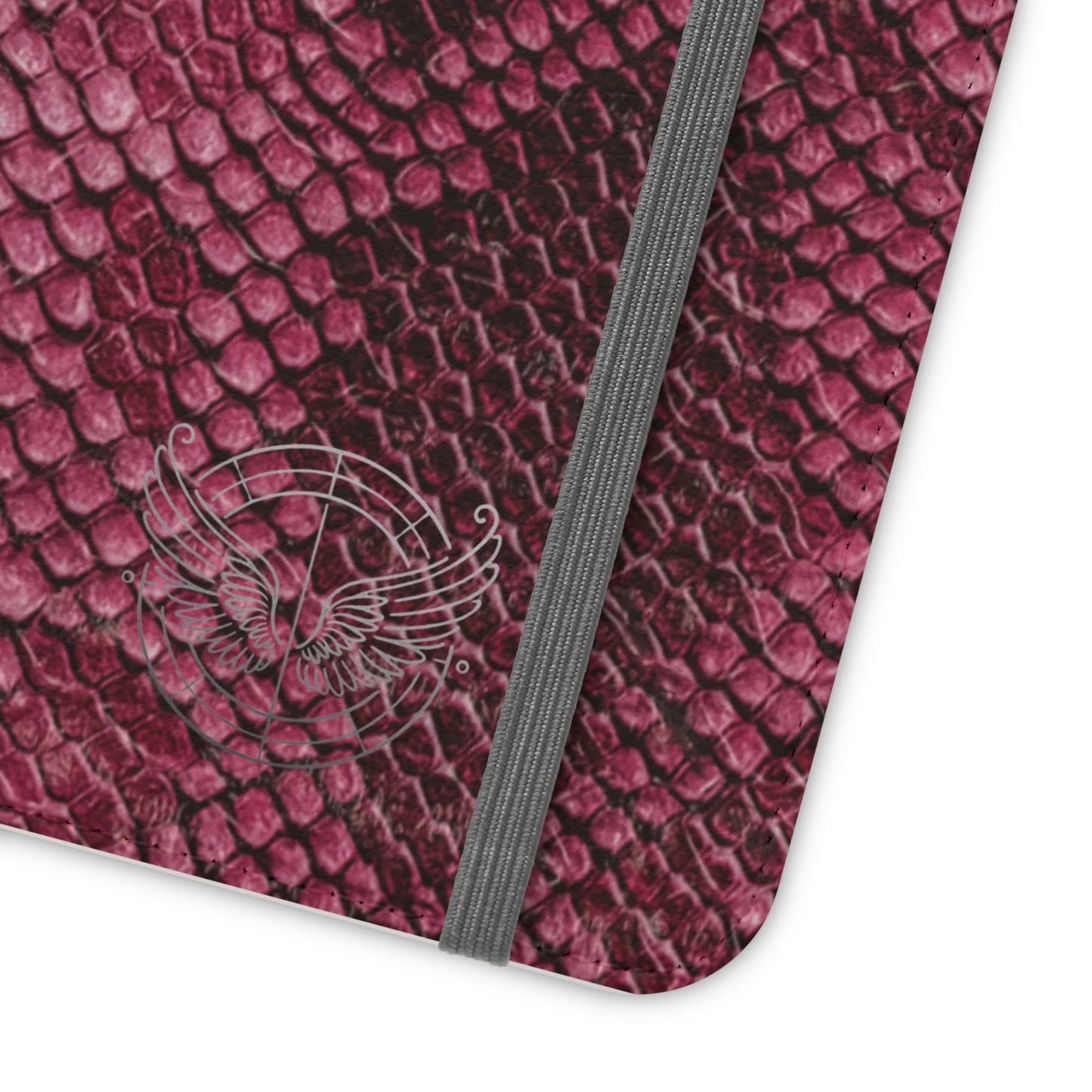 Pink Snake Skin-Samsung Flip Case