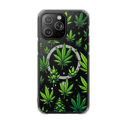 Cannabis Burst-Magnetic Clear Impact Case